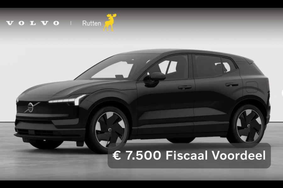 Volvo EX30 272PK Single Motor Extended Range Plus 69 kWh / Nu van € 46.797 voor € 39.297 / Adaptieve Cruise Control / Blis / Getinte ramen vanaf de B-stijl / 19" lichtmetalen velgen / Google infotainment