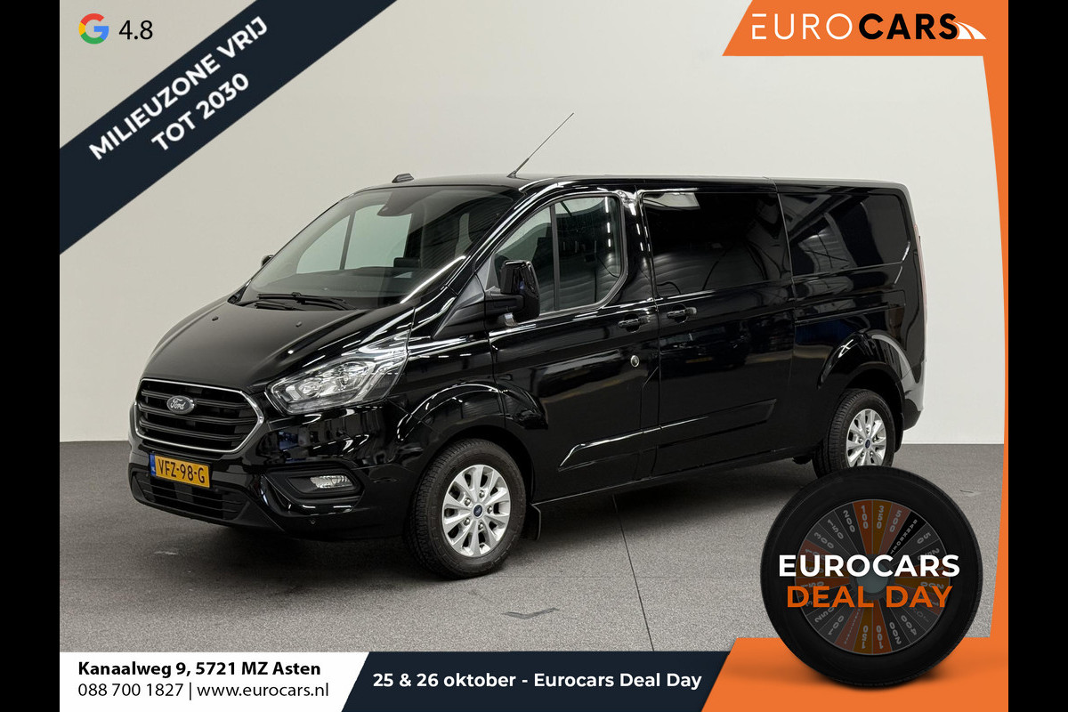 Ford Transit Custom 300 2.0 TDCI 130 pk Automaat Dubbele Cabine LIMITED! L2 | Navigatie | Airco | Bluetooth | 5-Zits | Trekhaak | DAB+