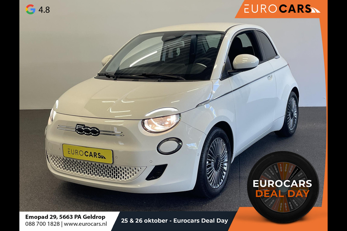 Fiat 500E Comfort Style 3+1 42 kWh 244km actieradius Navigatie Apple Carplay/Android Auto Camera Parkeersensoren Blind Spot Assist Stoelverwarming Lichtmetalen velgen Ledverlichting Climate Control Fiat 500E Comfort Style 3+1 42 kWh 244km actieradius Navigatie Apple Carplay/Android Auto Camera Parkeersensoren Blind Spot Assist Stoelverwarming Lichtmetalen velgen Ledverlichting Climate Control