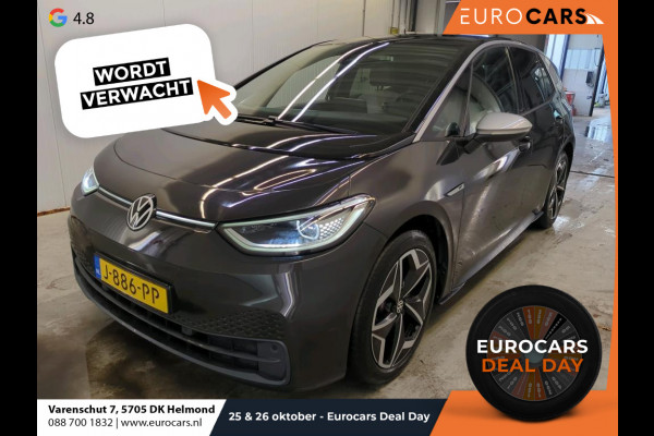 Volkswagen ID.3 First Plus 58 kWh Navigatie Apple Carplay/Android Auto Camera Parkeersensoren Adaptive Cruise Control Full LED Matrix Stoel- en stuurverwarming Lichtmetalen velgen Climate Control