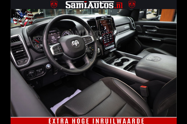 Dodge Ram 1500 BLACK EDITION | 4X4 5.7 V8 | PRINS LPG | CAMERA | APPLE CARPLAY | 3500KG | 22INCH NIGHT | FULL LED | ADAPTIVE CRUISE | MEMORY SEATS | LEDER | DUBBELE CABINE | CREWCAB