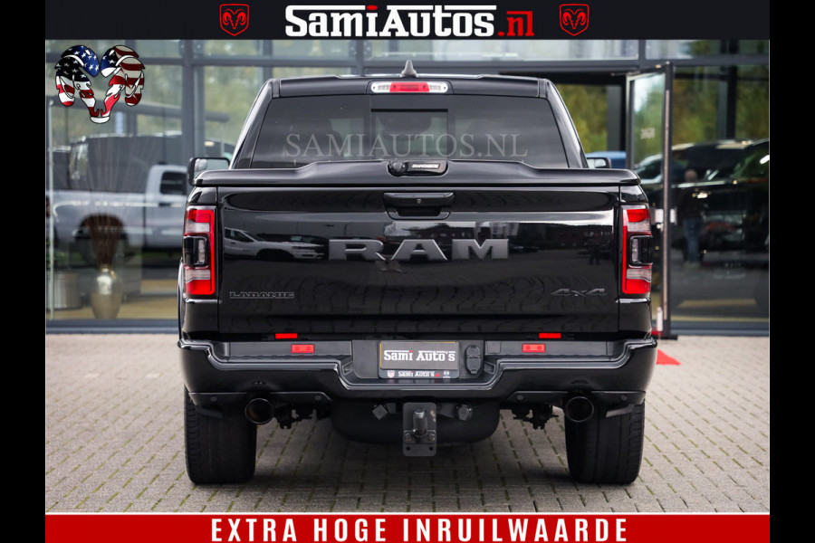 Dodge Ram 1500 BLACK EDITION | 4X4 5.7 V8 | PRINS LPG | CAMERA | APPLE CARPLAY | 3500KG | 22INCH NIGHT | FULL LED | ADAPTIVE CRUISE | MEMORY SEATS | LEDER | DUBBELE CABINE | CREWCAB