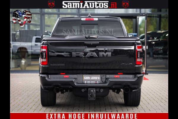 Dodge Ram 1500 BLACK EDITION | 4X4 5.7 V8 | PRINS LPG | CAMERA | APPLE CARPLAY | 3500KG | 22INCH NIGHT | FULL LED | ADAPTIVE CRUISE | MEMORY SEATS | LEDER | DUBBELE CABINE | CREWCAB
