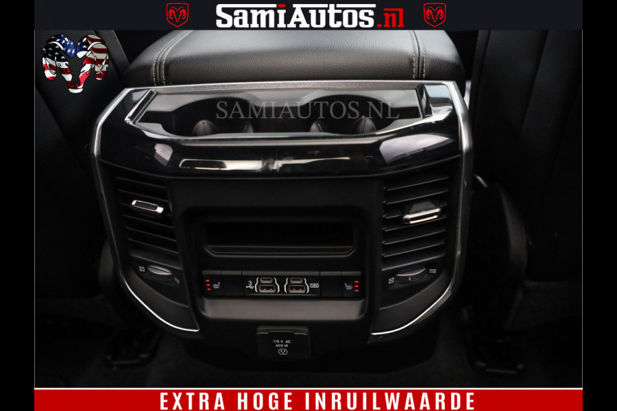 Dodge Ram 1500 BLACK EDITION | 4X4 5.7 V8 | PRINS LPG | CAMERA | APPLE CARPLAY | 3500KG | 22INCH NIGHT | FULL LED | ADAPTIVE CRUISE | MEMORY SEATS | LEDER | DUBBELE CABINE | CREWCAB