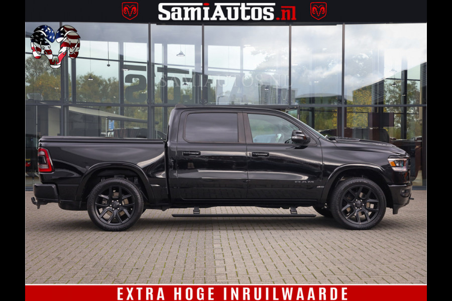 Dodge Ram 1500 BLACK EDITION | 4X4 5.7 V8 | PRINS LPG | CAMERA | APPLE CARPLAY | 3500KG | 22INCH NIGHT | FULL LED | ADAPTIVE CRUISE | MEMORY SEATS | LEDER | DUBBELE CABINE | CREWCAB