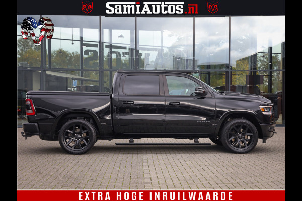 Dodge Ram 1500 BLACK EDITION | 4X4 5.7 V8 | PRINS LPG | CAMERA | APPLE CARPLAY | 3500KG | 22INCH NIGHT | FULL LED | ADAPTIVE CRUISE | MEMORY SEATS | LEDER | DUBBELE CABINE | CREWCAB