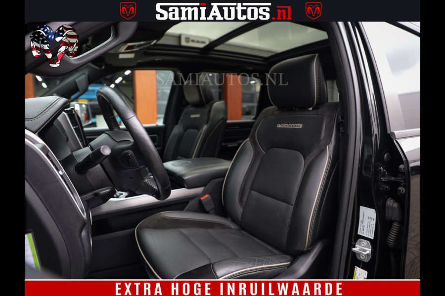 Dodge Ram 1500 BLACK EDITION | 4X4 5.7 V8 | PRINS LPG | CAMERA | APPLE CARPLAY | 3500KG | 22INCH NIGHT | FULL LED | ADAPTIVE CRUISE | MEMORY SEATS | LEDER | DUBBELE CABINE | CREWCAB