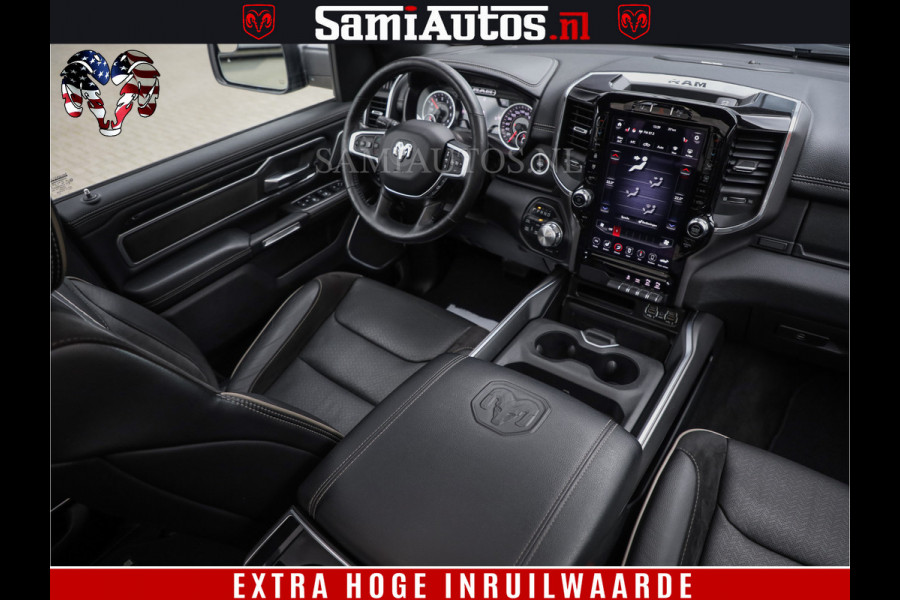 Dodge Ram 1500 BLACK EDITION | 4X4 5.7 V8 | PRINS LPG | CAMERA | APPLE CARPLAY | 3500KG | 22INCH NIGHT | FULL LED | ADAPTIVE CRUISE | MEMORY SEATS | LEDER | DUBBELE CABINE | CREWCAB