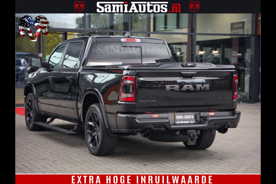Dodge Ram 1500 BLACK EDITION | 4X4 5.7 V8 | PRINS LPG | CAMERA | APPLE CARPLAY | 3500KG | 22INCH NIGHT | FULL LED | ADAPTIVE CRUISE | MEMORY SEATS | LEDER | DUBBELE CABINE | CREWCAB