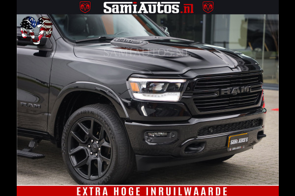 Dodge Ram 1500 BLACK EDITION | 4X4 5.7 V8 | PRINS LPG | CAMERA | APPLE CARPLAY | 3500KG | 22INCH NIGHT | FULL LED | ADAPTIVE CRUISE | MEMORY SEATS | LEDER | DUBBELE CABINE | CREWCAB