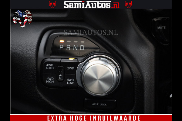 Dodge Ram 1500 BLACK EDITION | 4X4 5.7 V8 | PRINS LPG | CAMERA | APPLE CARPLAY | 3500KG | 22INCH NIGHT | FULL LED | ADAPTIVE CRUISE | MEMORY SEATS | LEDER | DUBBELE CABINE | CREWCAB