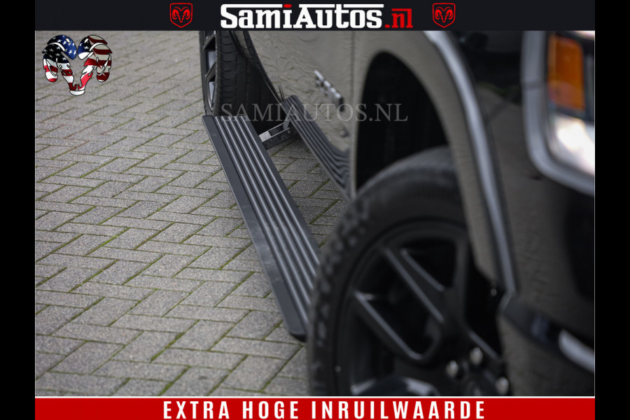 Dodge Ram 1500 BLACK EDITION | 4X4 5.7 V8 | PRINS LPG | CAMERA | APPLE CARPLAY | 3500KG | 22INCH NIGHT | FULL LED | ADAPTIVE CRUISE | MEMORY SEATS | LEDER | DUBBELE CABINE | CREWCAB