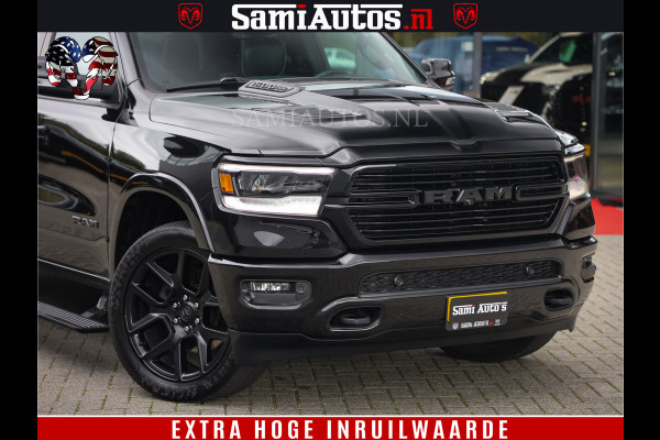 Dodge Ram 1500 BLACK EDITION | 4X4 5.7 V8 | PRINS LPG | CAMERA | APPLE CARPLAY | 3500KG | 22INCH NIGHT | FULL LED | ADAPTIVE CRUISE | MEMORY SEATS | LEDER | DUBBELE CABINE | CREWCAB