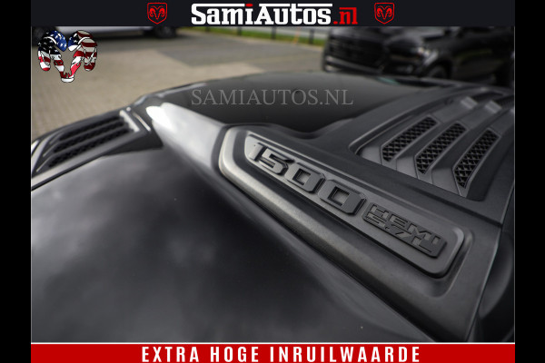 Dodge Ram 1500 BLACK EDITION | 4X4 5.7 V8 | PRINS LPG | CAMERA | APPLE CARPLAY | 3500KG | 22INCH NIGHT | FULL LED | ADAPTIVE CRUISE | MEMORY SEATS | LEDER | DUBBELE CABINE | CREWCAB