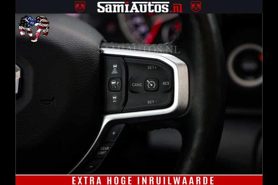Dodge Ram 1500 BLACK EDITION | 4X4 5.7 V8 | PRINS LPG | CAMERA | APPLE CARPLAY | 3500KG | 22INCH NIGHT | FULL LED | ADAPTIVE CRUISE | MEMORY SEATS | LEDER | DUBBELE CABINE | CREWCAB