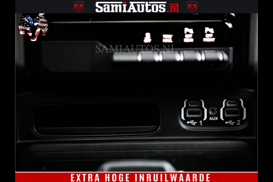 Dodge Ram 1500 BLACK EDITION | 4X4 5.7 V8 | PRINS LPG | CAMERA | APPLE CARPLAY | 3500KG | 22INCH NIGHT | FULL LED | ADAPTIVE CRUISE | MEMORY SEATS | LEDER | DUBBELE CABINE | CREWCAB