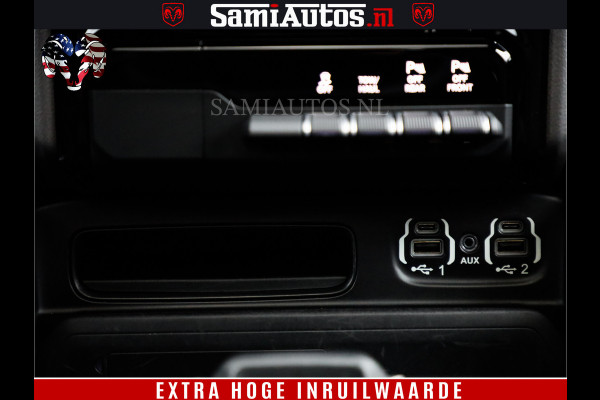 Dodge Ram 1500 BLACK EDITION | 4X4 5.7 V8 | PRINS LPG | CAMERA | APPLE CARPLAY | 3500KG | 22INCH NIGHT | FULL LED | ADAPTIVE CRUISE | MEMORY SEATS | LEDER | DUBBELE CABINE | CREWCAB