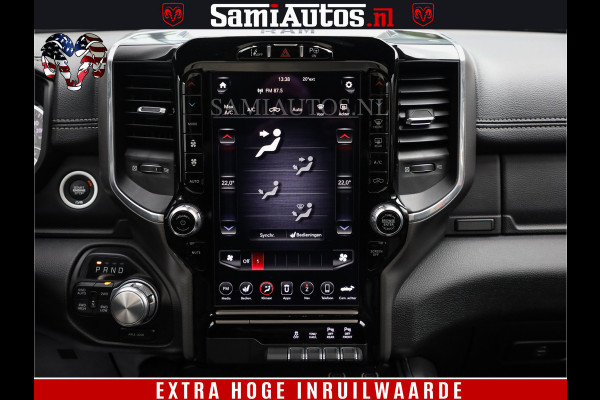 Dodge Ram 1500 BLACK EDITION | 4X4 5.7 V8 | PRINS LPG | CAMERA | APPLE CARPLAY | 3500KG | 22INCH NIGHT | FULL LED | ADAPTIVE CRUISE | MEMORY SEATS | LEDER | DUBBELE CABINE | CREWCAB