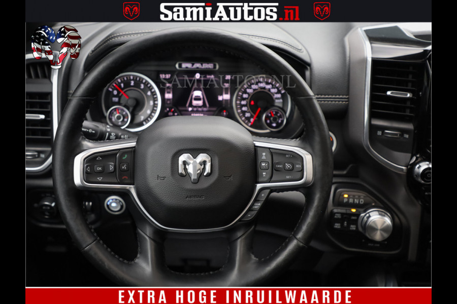 Dodge Ram 1500 BLACK EDITION | 4X4 5.7 V8 | PRINS LPG | CAMERA | APPLE CARPLAY | 3500KG | 22INCH NIGHT | FULL LED | ADAPTIVE CRUISE | MEMORY SEATS | LEDER | DUBBELE CABINE | CREWCAB