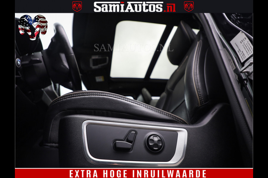 Dodge Ram 1500 BLACK EDITION | 4X4 5.7 V8 | PRINS LPG | CAMERA | APPLE CARPLAY | 3500KG | 22INCH NIGHT | FULL LED | ADAPTIVE CRUISE | MEMORY SEATS | LEDER | DUBBELE CABINE | CREWCAB