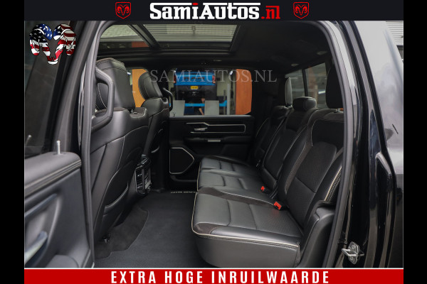 Dodge Ram 1500 BLACK EDITION | 4X4 5.7 V8 | PRINS LPG | CAMERA | APPLE CARPLAY | 3500KG | 22INCH NIGHT | FULL LED | ADAPTIVE CRUISE | MEMORY SEATS | LEDER | DUBBELE CABINE | CREWCAB