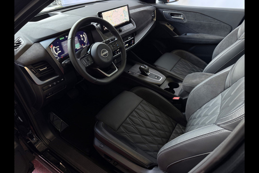 Nissan QASHQAI 1.3 MHEV 160PK TEKNA PLUS BOSE 20''LMV LEER ALCANTARA PANO MASSAGE BOSE STOEL/STUUR/RUIT VERW MATRIX.LED ELEK.KLEP HEADUP 20''LM 03/2025