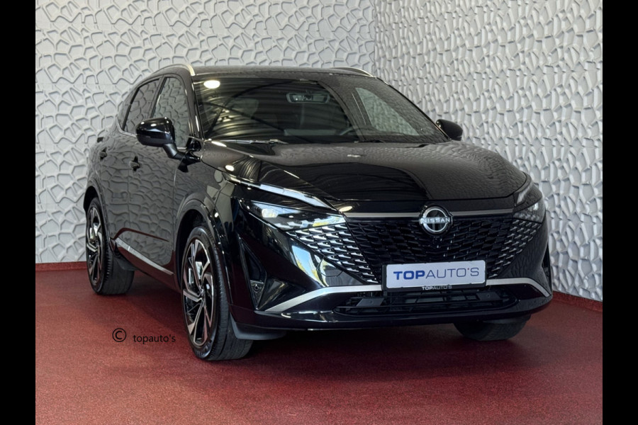 Nissan QASHQAI 1.3 MHEV 160PK TEKNA PLUS BOSE 20''LMV LEER ALCANTARA PANO MASSAGE BOSE STOEL/STUUR/RUIT VERW MATRIX.LED ELEK.KLEP HEADUP 20''LM 03/2025