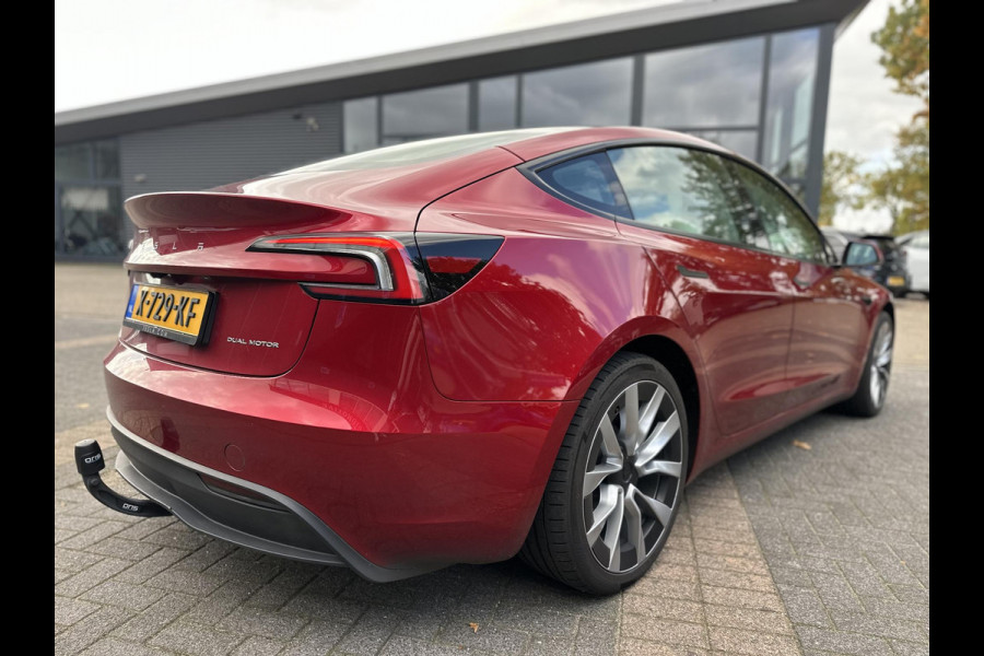 Tesla Model 3 Long Range AWD 78 kWh TREKHAAK | FULL SELFDRIVE | VOLLEDIGE FABRIEKSGARANTIE T/M 12-2027/80.000KM | AANDRIJFLIJN EN ACCU GARANTIE T/M 12-2031
