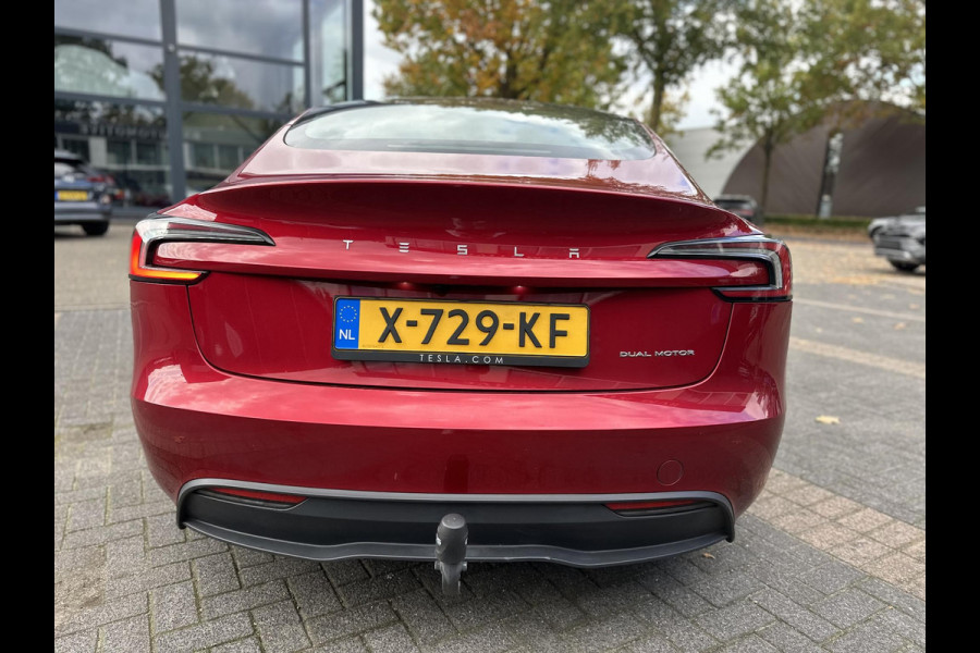 Tesla Model 3 Long Range AWD 78 kWh TREKHAAK | FULL SELFDRIVE | VOLLEDIGE FABRIEKSGARANTIE T/M 12-2027/80.000KM | AANDRIJFLIJN EN ACCU GARANTIE T/M 12-2031