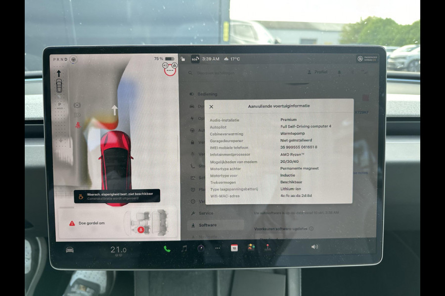 Tesla Model 3 Long Range AWD 78 kWh TREKHAAK | FULL SELFDRIVE | VOLLEDIGE FABRIEKSGARANTIE T/M 12-2027/80.000KM | AANDRIJFLIJN EN ACCU GARANTIE T/M 12-2031