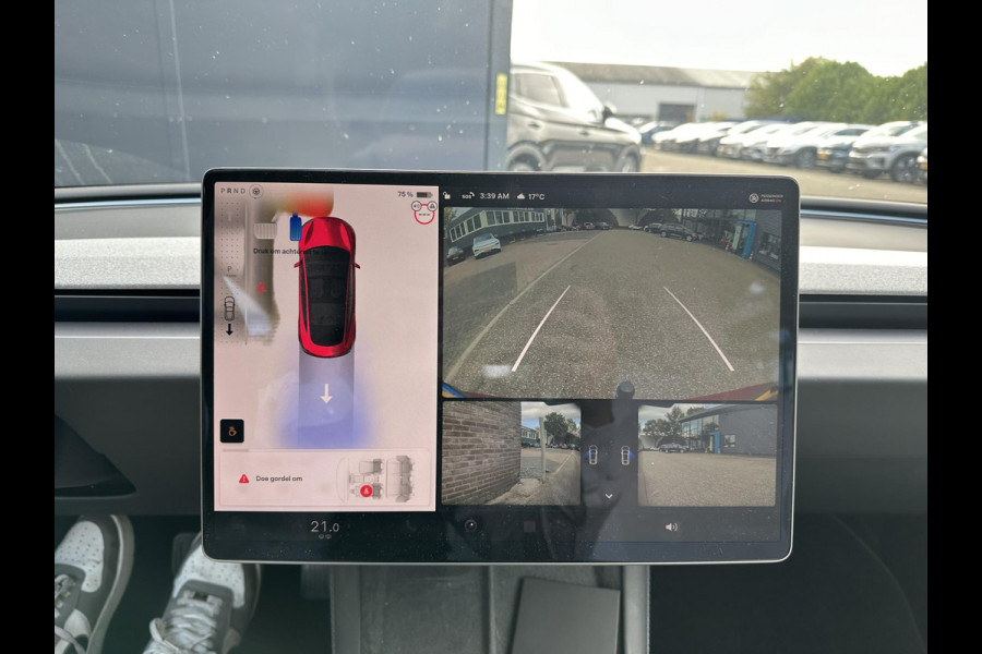 Tesla Model 3 Long Range AWD 78 kWh TREKHAAK | FULL SELFDRIVE | VOLLEDIGE FABRIEKSGARANTIE T/M 12-2027/80.000KM | AANDRIJFLIJN EN ACCU GARANTIE T/M 12-2031