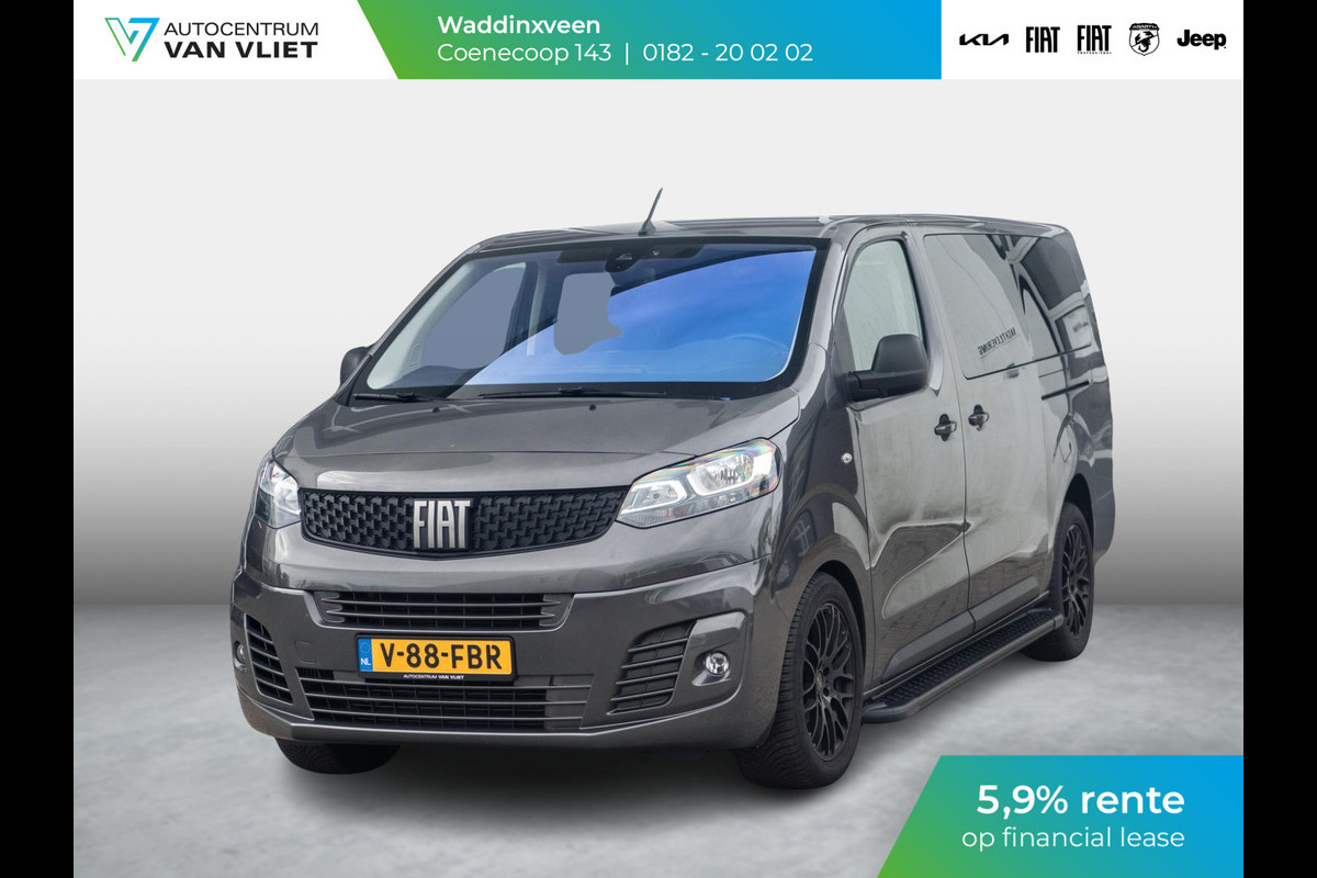 Fiat Scudo 2.0 MultiJet 180pk Aut. L3 DC | 18" | Bumper in kleur | Treeplanken | Clima | Cruise | Dubbele schuifdeur | 5 Zitpl. | PDC | Camera Fiat Scudo 2.0 MultiJet 180pk Aut. L3 DC | 18" | Bumper in kleur | Treeplanken | Clima | Cruise | Dubbele schuifdeur | 5 Zitpl. | PDC | Camera