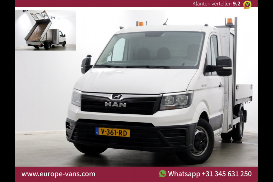 MAN TGE 5.180 2.0 177pk E6 L2H1 Kipper Dubbel Lucht Trekhaak 3500kg 06-2018