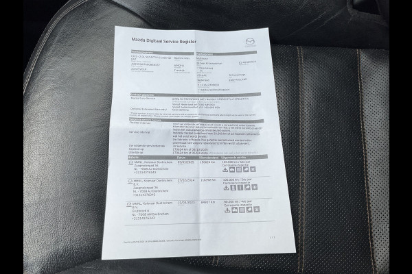 Mazda CX-5 2.0 SkyActiv-G 165 TS+ Automaat Bose HUD Leer Memory Nav/Cruise Voll.Onderhouden!