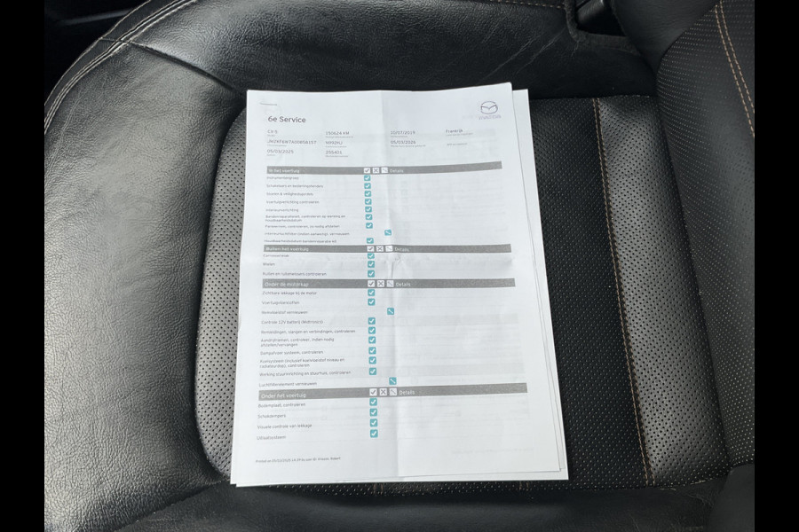 Mazda CX-5 2.0 SkyActiv-G 165 TS+ Automaat Bose HUD Leer Memory Nav/Cruise Voll.Onderhouden!