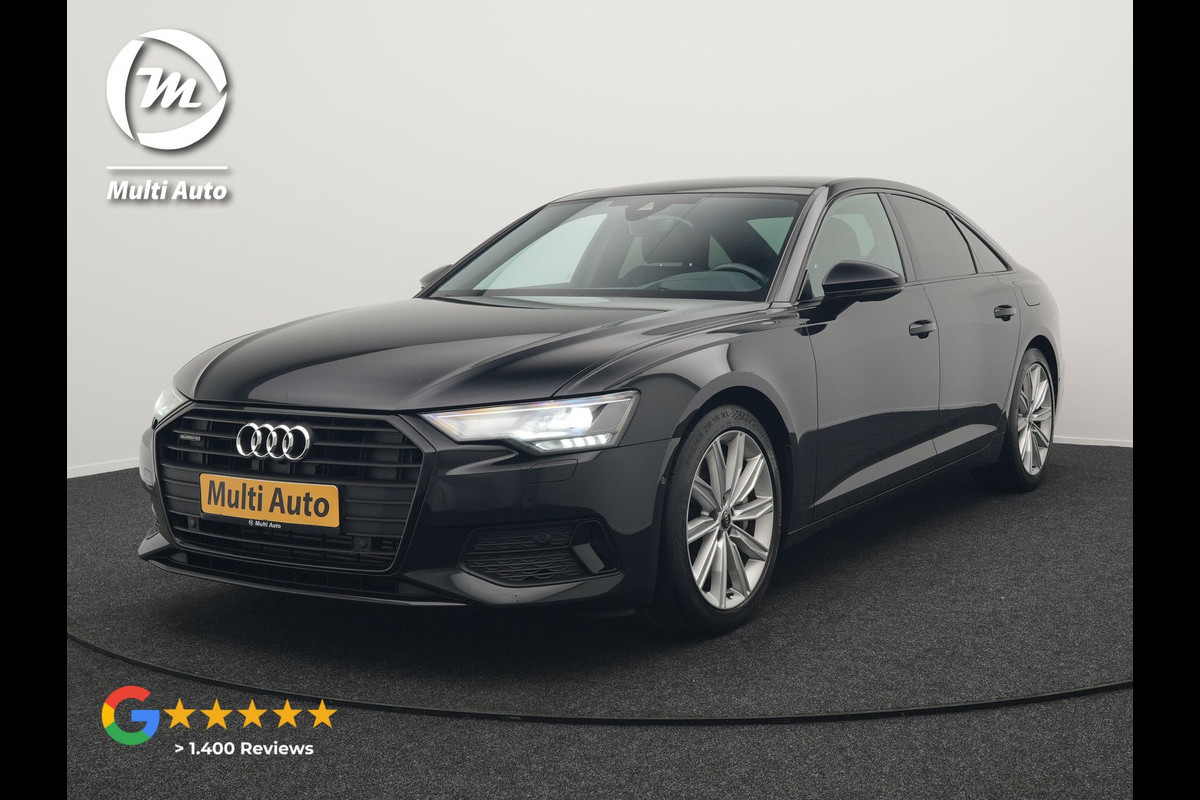Audi A6 Limousine 50 TFSI e quattro 2X S Line Plug In Hybrid 299pk Dealer O.H PHEV | Panodak | Trekhaak Af Fabriek | Head Up | Apple Carplay | Lederen Sportstoelen Verwarmd | Keyless |  Cruise Control | Virtual | Navigatie | DAB |