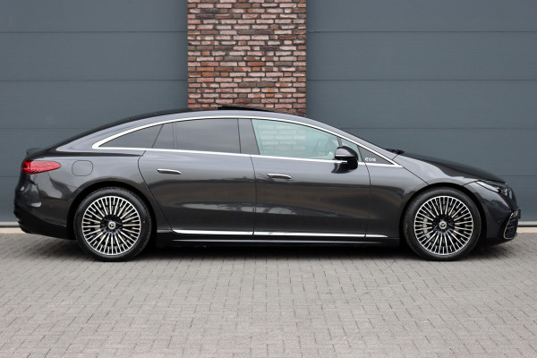 Mercedes-Benz EQS 450+ AMG Line 108 kWh | ex. BTW €55.000,- | Hyperscreen | Achterasbesturing | Airmatic | Distronic+ | Massage | Burmester | Digital Light | HUD | Stoelventilatie | Verwarmd Stuurwiel |