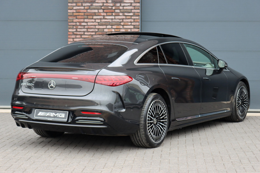 Mercedes-Benz EQS 450+ AMG Line 108 kWh | ex. BTW €55.000,- | Hyperscreen | Achterasbesturing | Airmatic | Distronic+ | Massage | Burmester | Digital Light | HUD | Stoelventilatie | Verwarmd Stuurwiel |