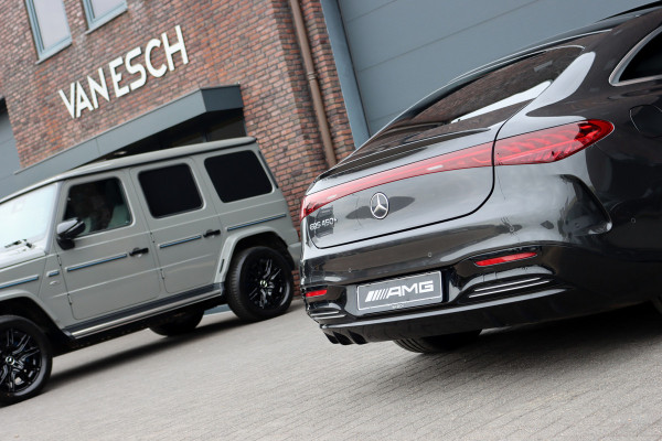 Mercedes-Benz EQS 450+ AMG Line 108 kWh | ex. BTW €55.000,- | Hyperscreen | Achterasbesturing | Airmatic | Distronic+ | Massage | Burmester | Digital Light | HUD | Stoelventilatie | Verwarmd Stuurwiel |