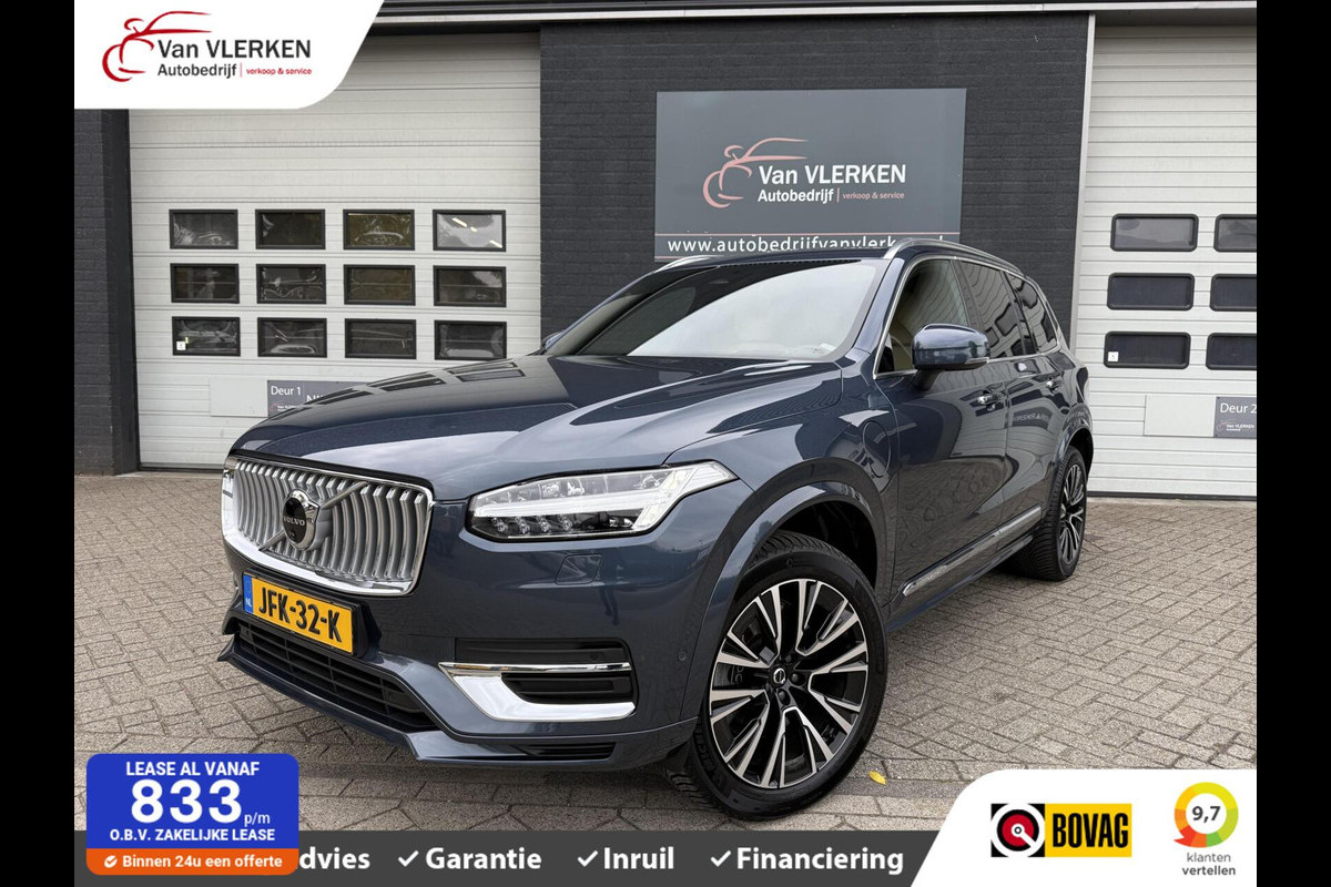 Volvo XC90 2.0 T8 Recharge AWD Ultimate Bright 7P TREKHAAK PANORAMADAK LEER