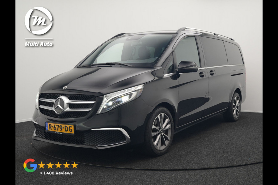 Mercedes-Benz V-Klasse 250d Lang Avantgarde Edition 7-Persoons | Panodak | Lederen Stoelen Ventilatie & Verwarmd | Burmester Audio | Multi Beam LED | Adaptive Cruise | 360 Camera | Schuifdeuren Elektrisch | Apple Carplay | Sfeerverlichting | Blis | Navig