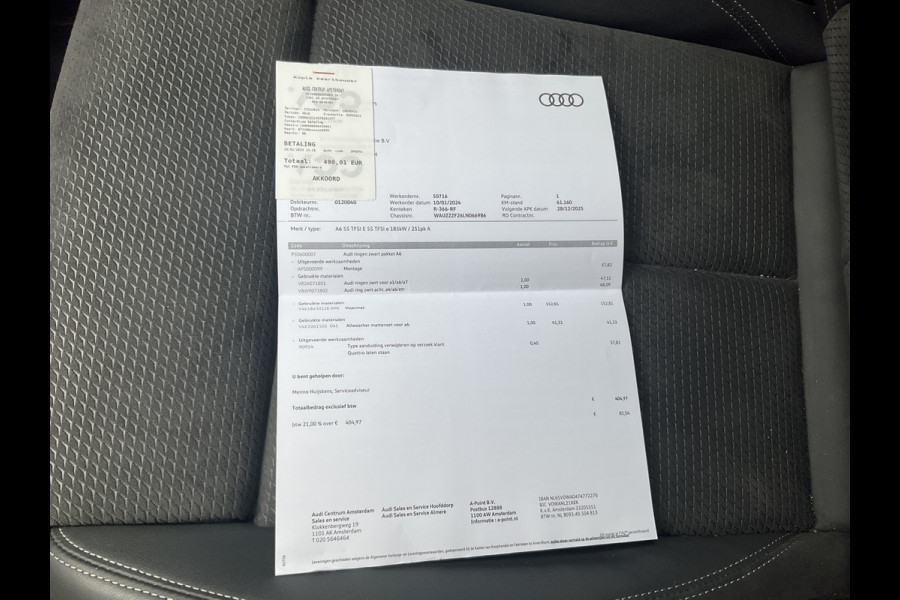 Audi A6 Limousine 55 TFSI e 395pk Quattro Competition PHEV S-Line Plug-in