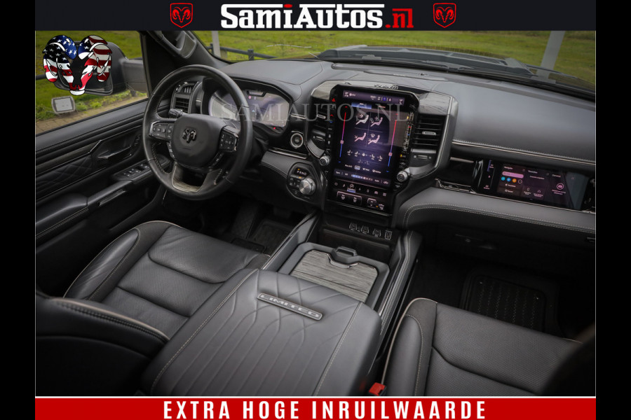 Dodge Ram 1500 Limited Demo Night High Output 540HP 706Nm | Massage + Full Option | De Meest Luxe en Volle Pick-Up in zijn Klasse | Comfortabele Dubbele Cabine met Royale 5 Zitplaatsen | BPM vrij | Nu Leverbaar uit Voorraad | Voorraad Nr 2263 - V76JVF
