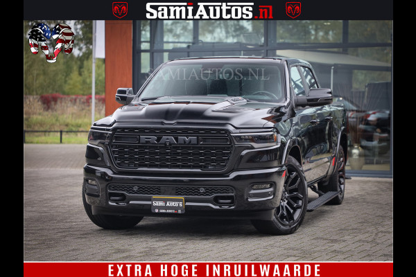 Dodge Ram 1500 Limited Demo Night High Output 540HP 706Nm | Massage + Full Option | De Meest Luxe en Volle Pick-Up in zijn Klasse | Comfortabele Dubbele Cabine met Royale 5 Zitplaatsen | BPM vrij | Nu Leverbaar uit Voorraad | Voorraad Nr 2263 - V76JVF