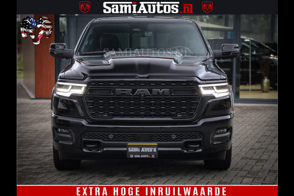 Dodge Ram 1500 Limited Demo Night High Output 540HP 706Nm | Massage + Full Option | De Meest Luxe en Volle Pick-Up in zijn Klasse | Comfortabele Dubbele Cabine met Royale 5 Zitplaatsen | BPM vrij | Nu Leverbaar uit Voorraad | Voorraad Nr 2263 - V76JVF