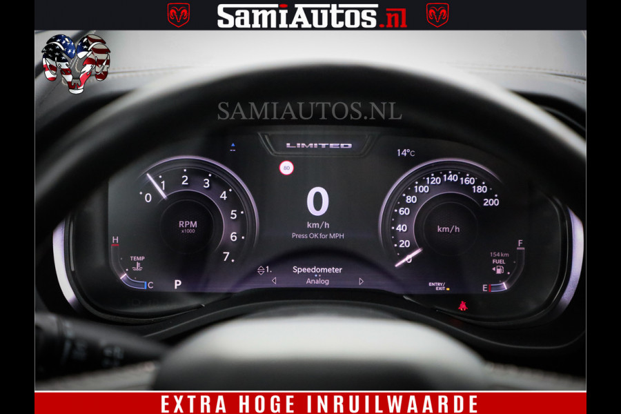 Dodge Ram 1500 Limited Demo Night High Output 540HP 706Nm | Massage + Full Option | De Meest Luxe en Volle Pick-Up in zijn Klasse | Comfortabele Dubbele Cabine met Royale 5 Zitplaatsen | BPM vrij | Nu Leverbaar uit Voorraad | Voorraad Nr 2263 - V76JVF