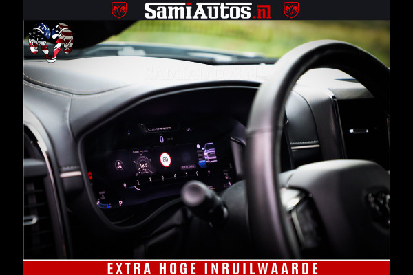 Dodge Ram 1500 Limited Demo Night High Output 540HP 706Nm | Massage + Full Option | De Meest Luxe en Volle Pick-Up in zijn Klasse | Comfortabele Dubbele Cabine met Royale 5 Zitplaatsen | BPM vrij | Nu Leverbaar uit Voorraad | Voorraad Nr 2263 - V76JVF