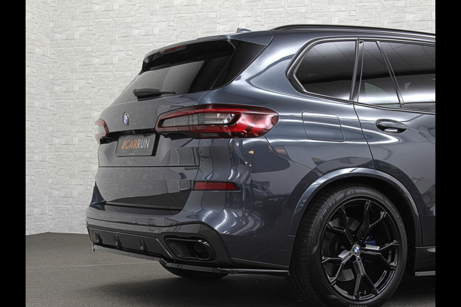BMW X5 45e M-Stoelen | M-Performance | 360 Camera | ACC | Indiv. Leder | Harman-Kardon | Laser-LED | Keyless-Entry | Stoelventilatie | Head-Up | Memory | 21'' | Sfeerverlichting | Trekhaak | Luchtvering | Rij-Assistent Pro | Carplay | Black-Optic | Draadloos Laden.