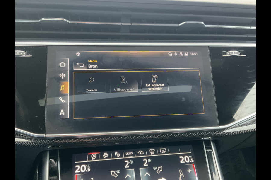 Audi Q8 4.0 TDI SQ8 NightVision Carboninleg B&O Sfeerverl HUD 360° Trekhaak Audi Q8 4.0 TDI SQ8 NightVision Carboninleg B&O Sfeerverl HUD 360° Trekhaak