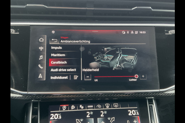 Audi Q8 4.0 TDI SQ8 NightVision Carboninleg B&O Sfeerverl HUD 360° Trekhaak Audi Q8 4.0 TDI SQ8 NightVision Carboninleg B&O Sfeerverl HUD 360° Trekhaak